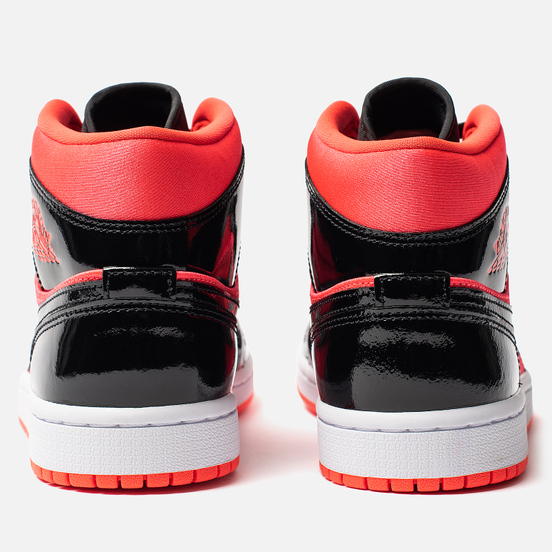 Женские кроссовки Jordan Air Jordan 1 Mid Bright Crimson/Black