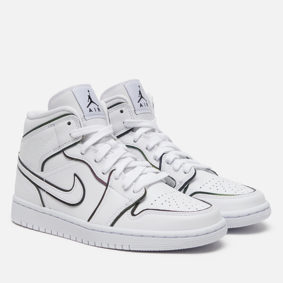 air jordan 1 mid wmns white