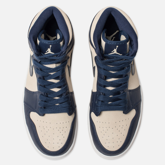 Женские кроссовки Jordan Air Jordan 1 Retro Premium Midnight Navy/Light Cream/White