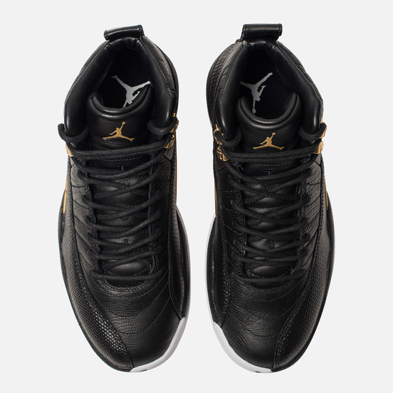 Женские кроссовки Jordan Air Jordan 12 Retro Black/Metallic Gold/White