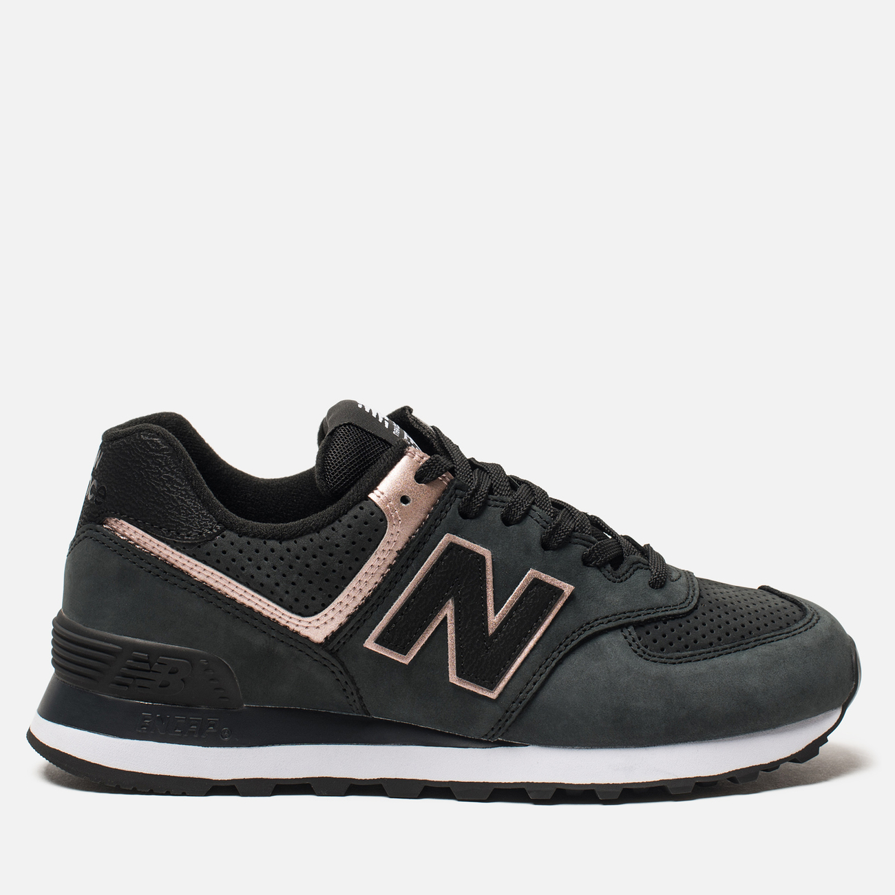 balance 574 bronze metallic trainers 