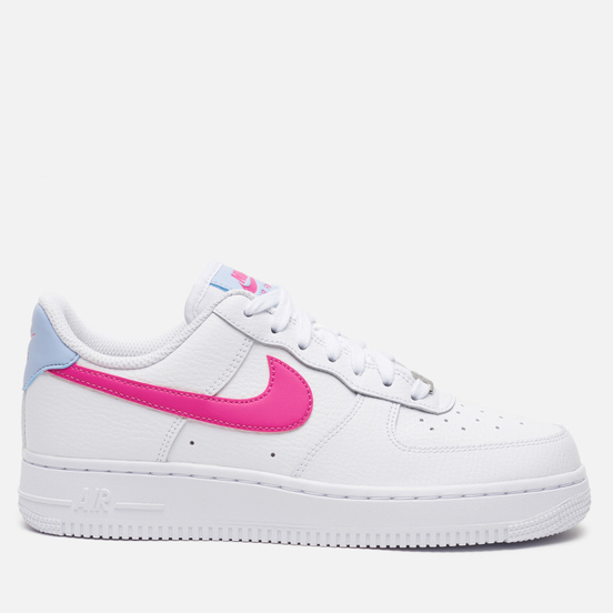 Женские кроссовки Nike Air Force 1 '07 White/Fire Pink/Hydrogen Blue