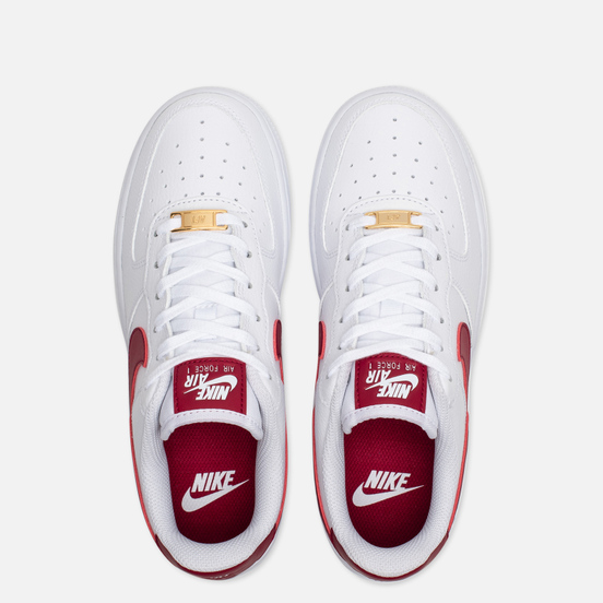 Женские кроссовки Nike Air Force 1 '07 White/Noble Red/White/White