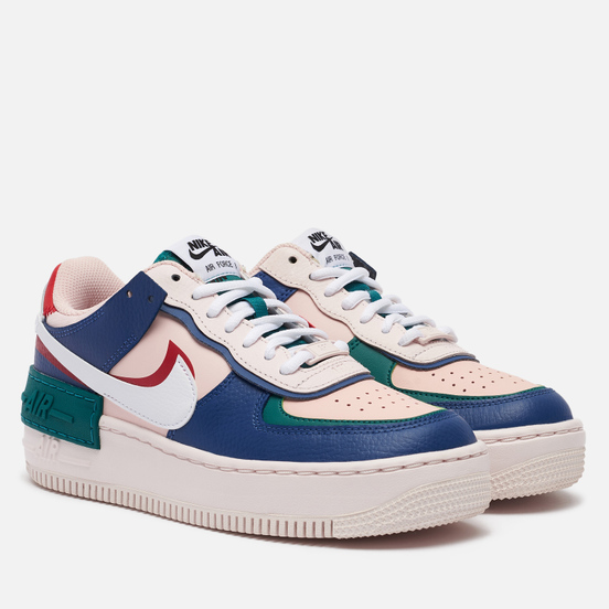 Женские кроссовки Nike Air Force 1 Shadow Mystic Navy/White/Echo Pink/Gym Red