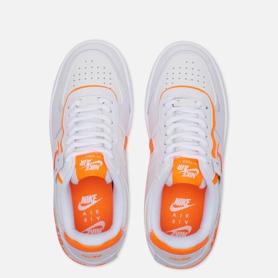 Женские кроссовки Nike Air Force 1 Shadow White/Summit White/Total Orange