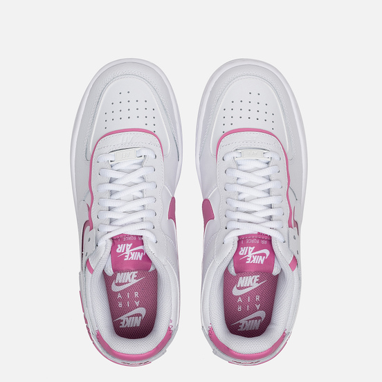 Женские кроссовки Nike Air Force 1 Shadow White/White/Magic Flamingo