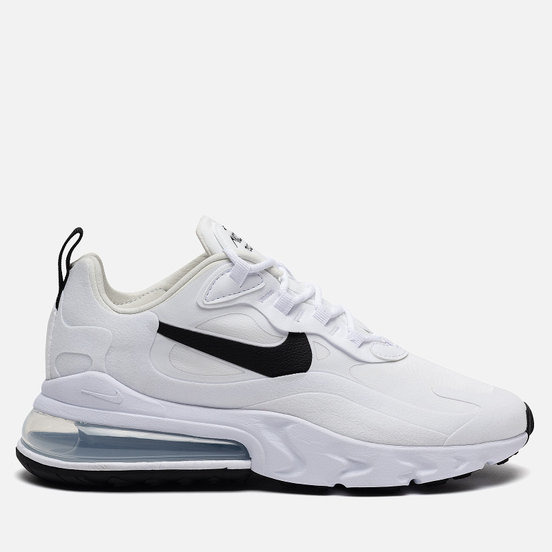 Женские кроссовки Nike Air Max 270 React White/Black/Metallic Silver