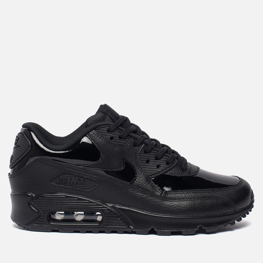 air max 90 leather trainers black
