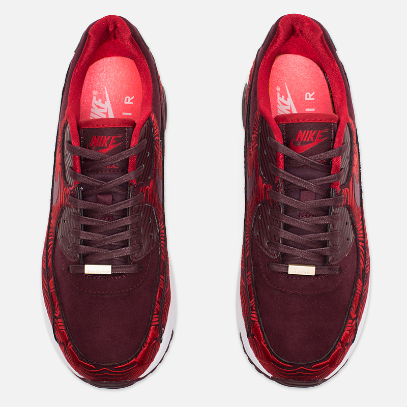 Nike air max 90 womens maroon best sale