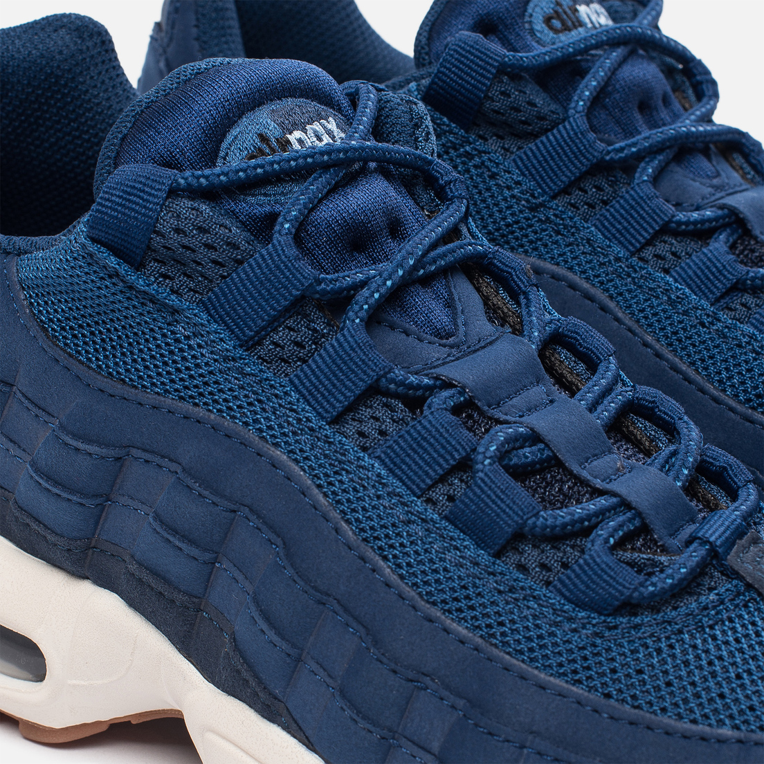 dark blue and white air max
