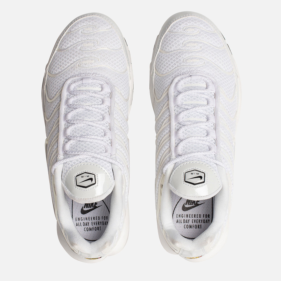 Air max plus premium white hotsell