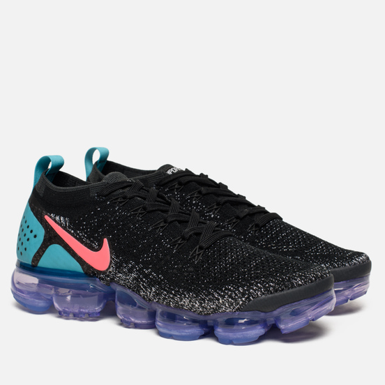 Nike women's air vapormax flyknit 2 running shoes black on sale