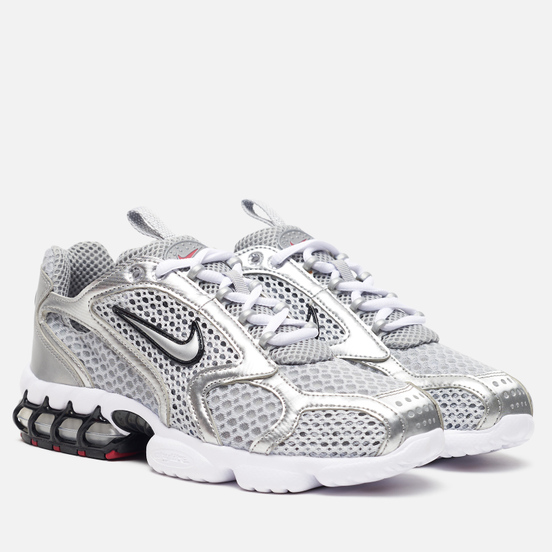 Женские кроссовки Nike Air Zoom Spiridon Cage 2 Light Smoke Grey/Metallic Silver