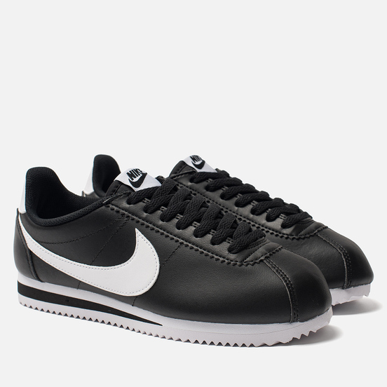 Женские кроссовки Nike Classic Cortez Leather Black/White