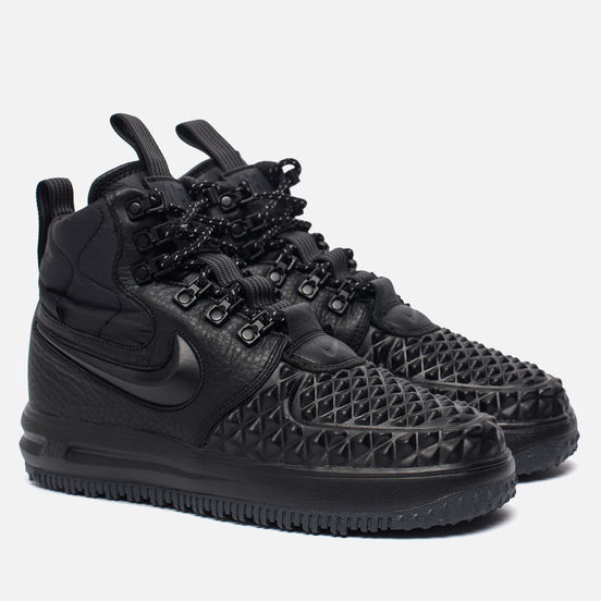 Женские кроссовки Nike Lunar Force 1 Duckboot '17 Black/Black/White