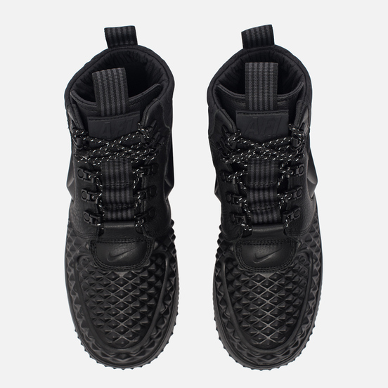 Женские кроссовки Nike Lunar Force 1 Duckboot '17 Black/Black/White