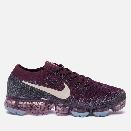 Женские кроссовки Nike NikeLab Air Vapormax Flyknit Bordeaux/Desert Sand/College Navy