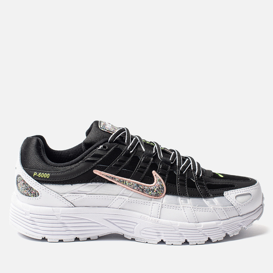 Женские кроссовки Nike P-6000 SE Black/Multi-Color/White/Coral Stardust