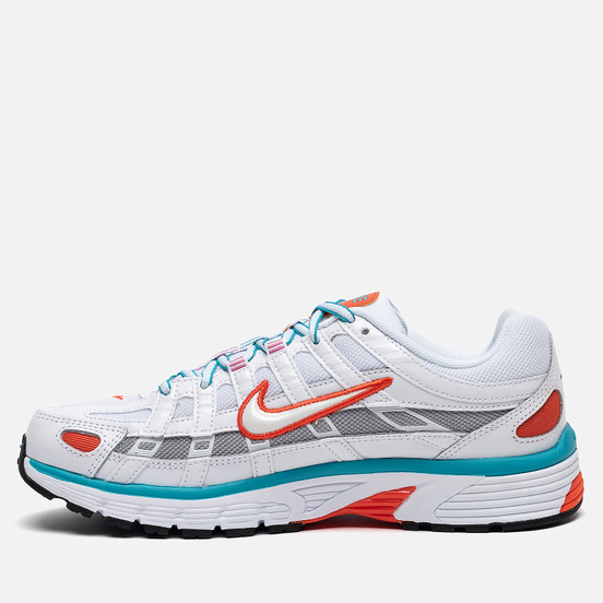 Женские кроссовки Nike P-6000 White/White/Oracle Aqua/Magic Flamingo