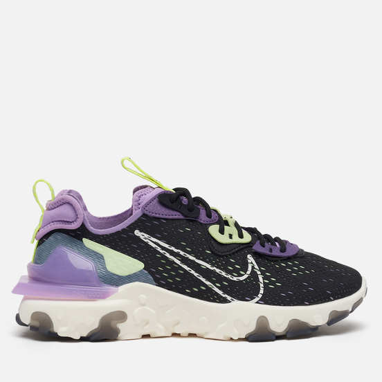 Женские кроссовки Nike React Vision Black/Sail/Dark Smoke Grey/Gravity Purple
