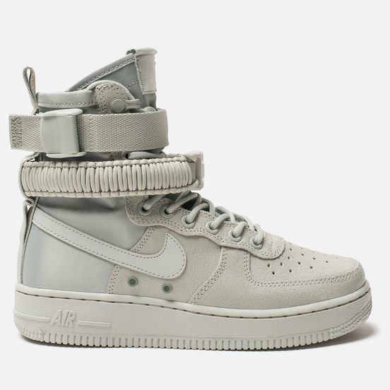 Женские кроссовки Nike Special Field Air Force 1 Light Silver/Light Silver/Mica Green