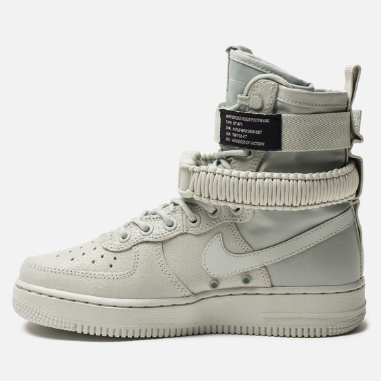 Женские кроссовки Nike Special Field Air Force 1 Light Silver/Light Silver/Mica Green