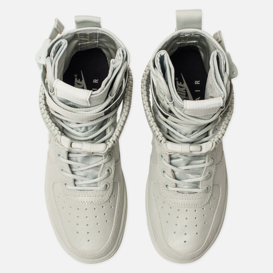 Женские кроссовки Nike Special Field Air Force 1 Light Silver/Light Silver/Mica Green