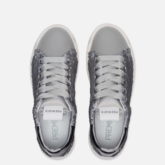 Женские кроссовки Premiata Belle 4538 Silver Grey