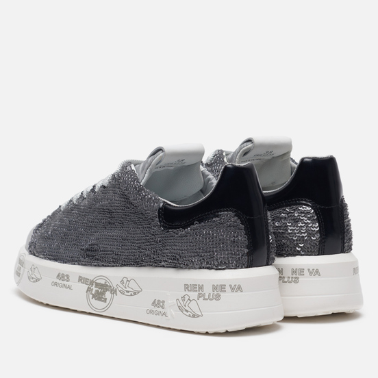 Женские кроссовки Premiata Belle 4538 Silver Grey