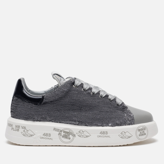 Женские кроссовки Premiata Belle 4538 Silver Grey