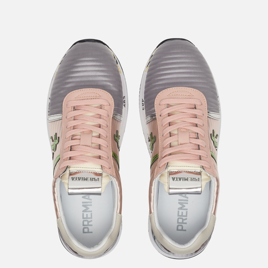 Женские кроссовки Premiata Conny 3617 Grey/Pink