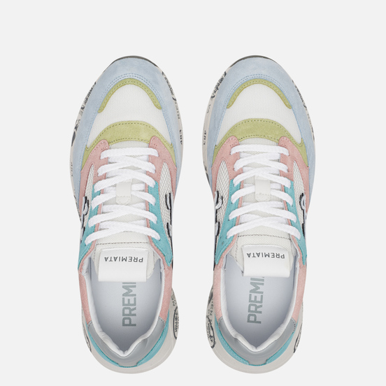 Женские кроссовки Premiata Zac-Zac-d 4591 Blue/Pink