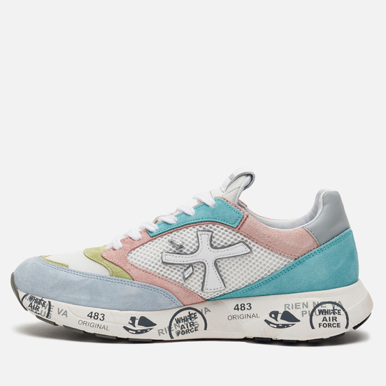 Женские кроссовки Premiata Zac-Zac-d 4591 Blue/Pink