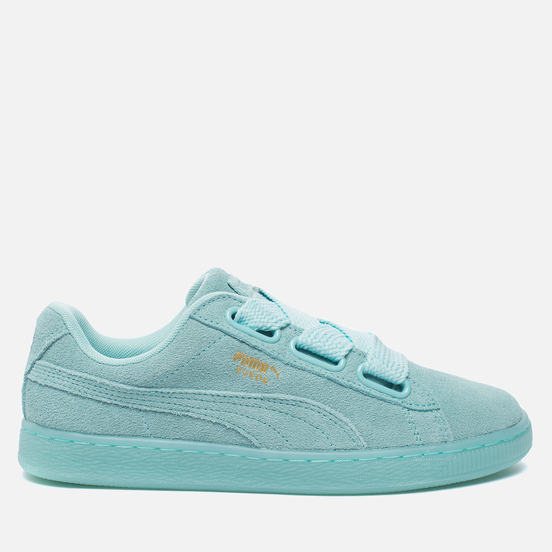 puma suede heart blue