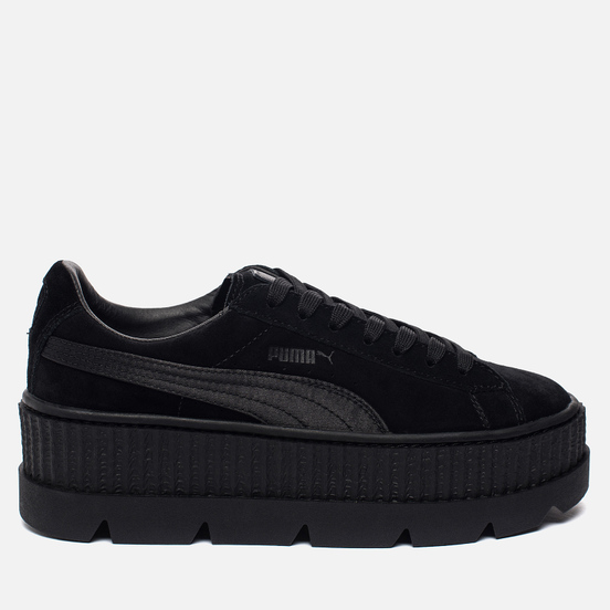Женские кроссовки Puma x Rihanna Fenty Cleated Creeper Suede Black