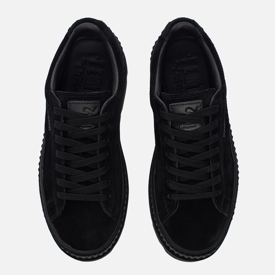 Женские кроссовки Puma x Rihanna Fenty Cleated Creeper Suede Black