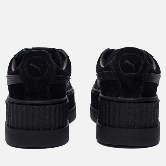 Женские кроссовки Puma x Rihanna Fenty Cleated Creeper Suede Black