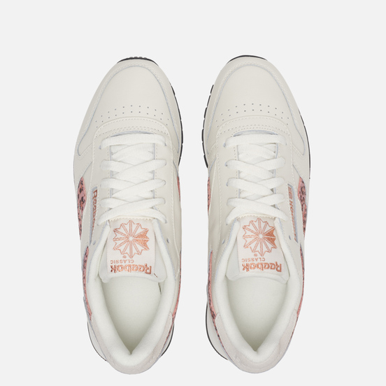 Женские кроссовки Reebok Classic Leather Chalk/Black/Rose Gold
