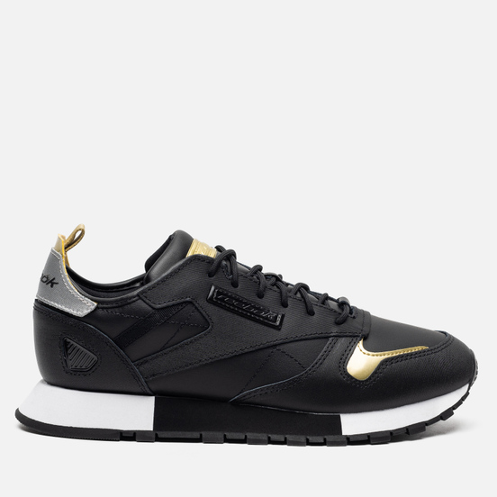 Женские кроссовки Reebok Classic Leather REE:DUX Black/White/Silver Metallic