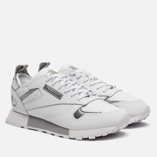 Женские кроссовки Reebok Classic Leather REE:DUX White/Cold Grey/Silver Metallic