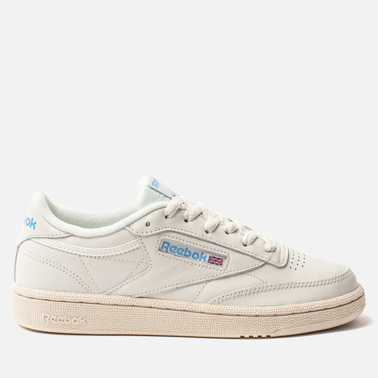 Женские кроссовки Reebok Club C 85 Vintage Chalk/Paperwhite/Athletic Blue/Excellent Red