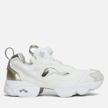 reebok insta pump fury white gold