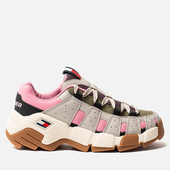 Женские кроссовки Tommy Jeans Heritage Chunky Trainers Pumice Stone/Sea Pink/Martini Olive