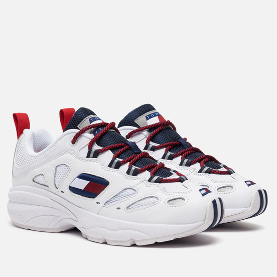 Женские кроссовки Tommy Jeans Heritage Retro Cutout Detail Trainers Red/Blue/White