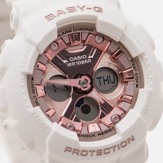 Наручные часы CASIO Baby-G BA-130-7A1ER White/Rose Gold