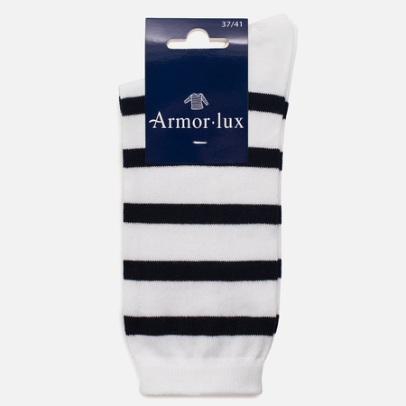 Женские носки Armor-Lux Striped White/Dark Navy