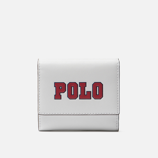 Кошелек Polo Ralph Lauren Varsity Polo Nappa Optic White