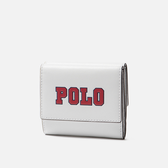 Кошелек Polo Ralph Lauren Varsity Polo Nappa Optic White
