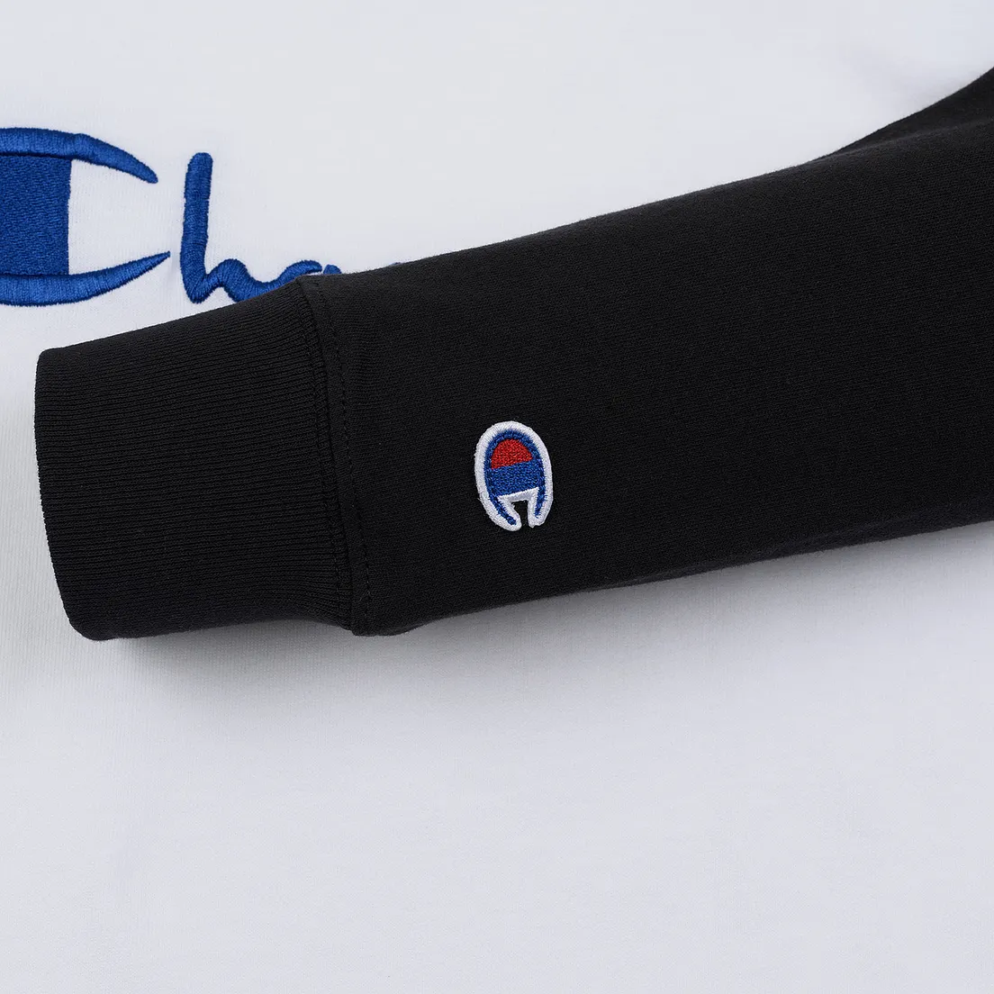 Champion Reverse Weave Женский лонгслив Big Script Color Block Crew Neck