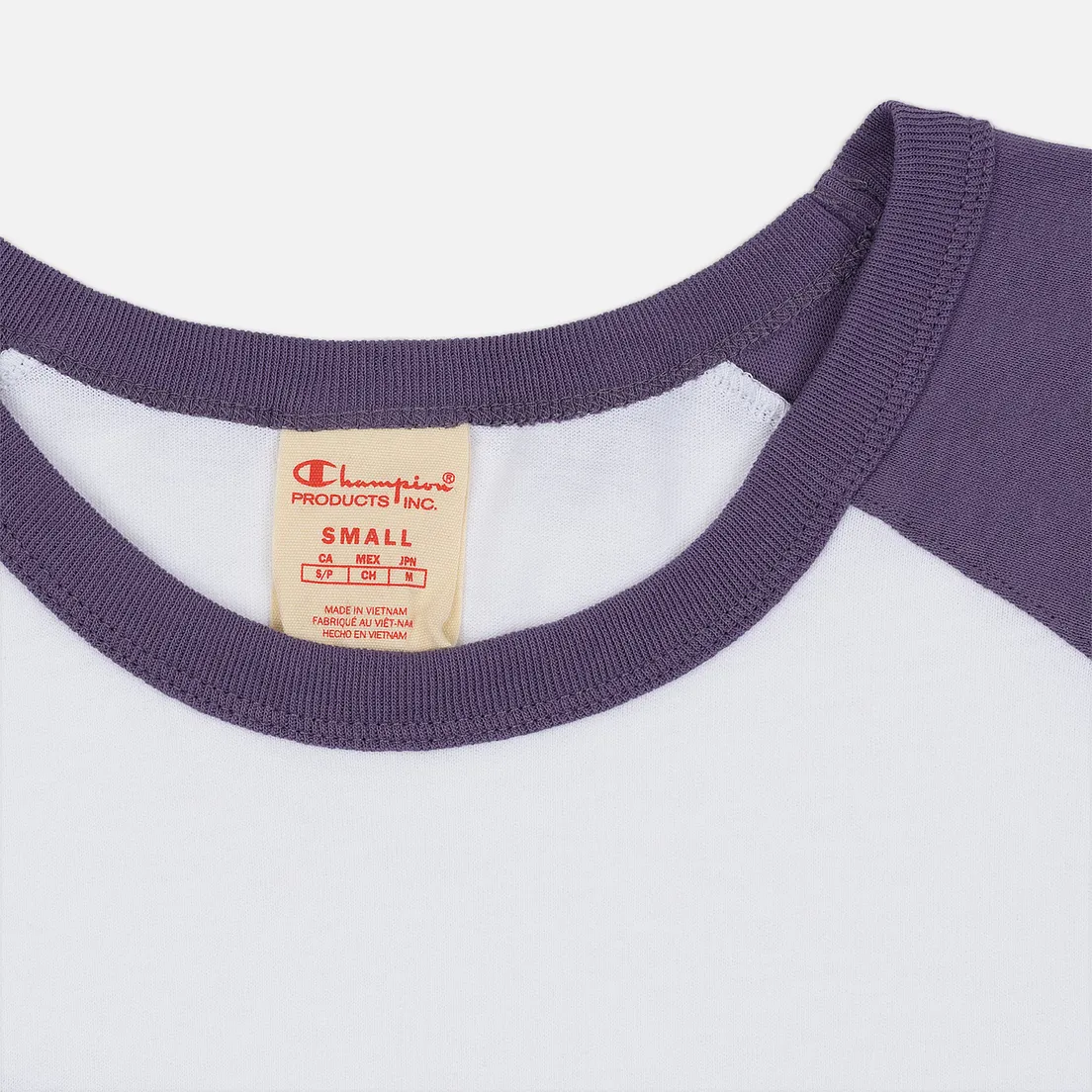 Champion Reverse Weave Женский лонгслив Big Script Color Block Crew Neck